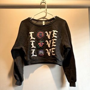 Women’s, S, University of Florida Cropped Sweatshirt, with 3 patches, gray